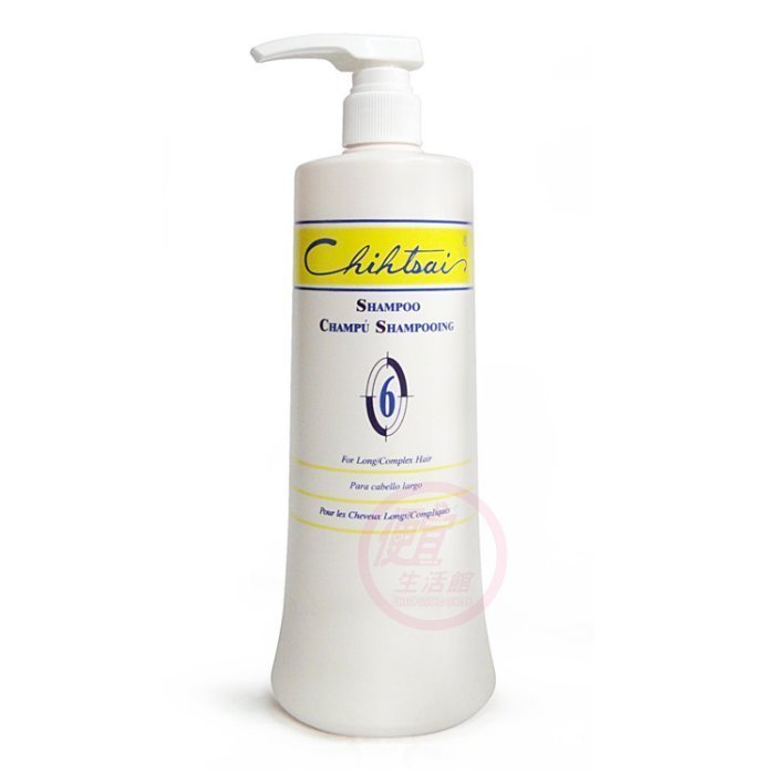 便宜生活館【洗髮精】芝彩 CHIHTSAI 6號洗髮乳1000ml 長髮/混合性髮質專用 全新公司貨 (可超取)