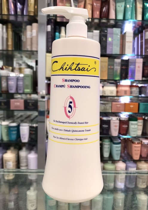 便宜生活館【洗髮精】芝彩 CHIHTSAI 5號洗髮乳1000ml (白瓶) 乾性/受損/染髮後髮質專用 全新公司貨 (可超取)