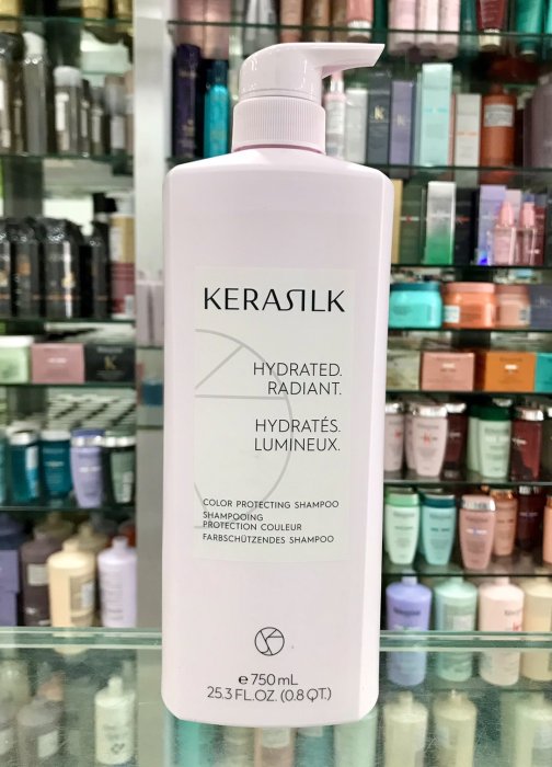 便宜生活館【洗髮精】歌薇 KERASILK 絲馭洸 慕光戀色髮浴750ml 針對漂染過後髮質護色專用 全新公司貨 (可超取)