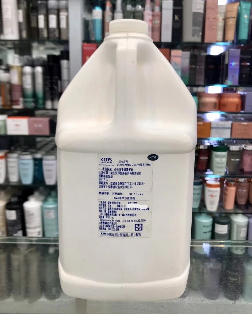 便宜生活館【洗髮精】KMS 活水洗髮精3800ml 針對乾燥受損髮/自然捲專用 全新公司貨 (可超取)