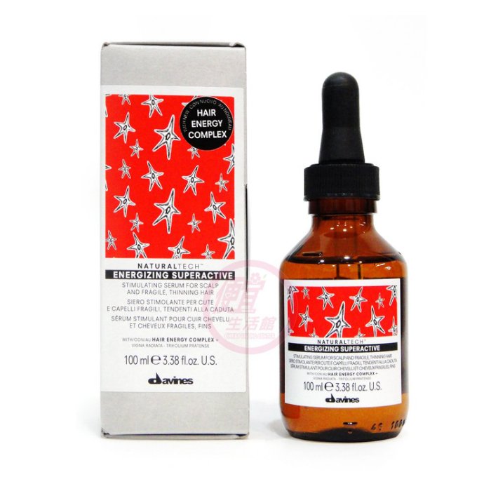 便宜生活館【頭皮調理】達芬尼斯Davines 能量豐茂活化強效菁華100ml 異常落髮/扁塌/髮量稀少專用 全新公司貨