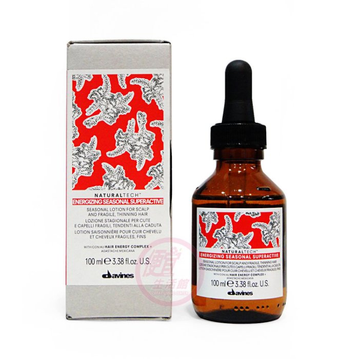 便宜生活館【頭皮調理】達芬尼斯Davines 能量豐茂季節調理強效菁華100ML 季節易落髮/頭皮調理專用 全新公司貨