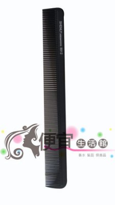 【美髮器材】8912黑色扁梳 雙頭中梳細梳 特價