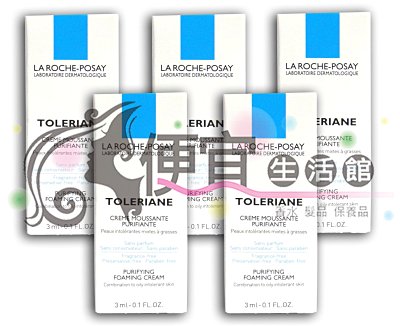 【美妝商品】LA ROCHE POSAY 理膚寶水 多容安泡沫洗面乳3ml 公司貨(買6送1) (可超取)